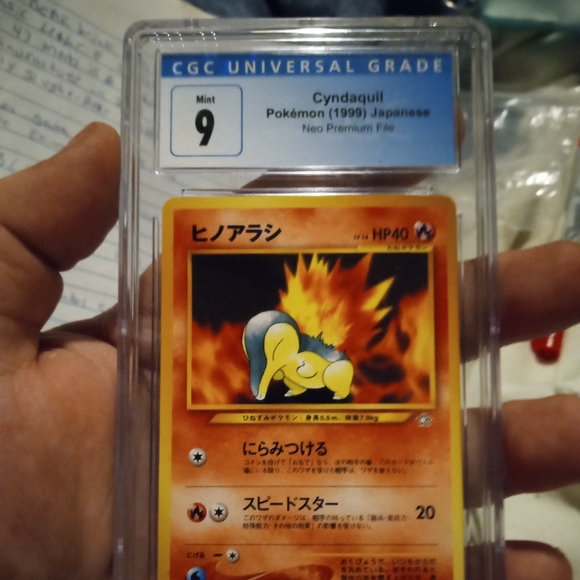 Vintage 1999 Japanese CYNDAQUIL CGC SLAB - Picture 1 of 6